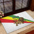Ethiopia Rubber Doormat Lion Of Judah Emblem With Cross - Wonder Print Shop