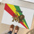 Ethiopia Rubber Doormat Lion Of Judah Emblem With Cross - Wonder Print Shop
