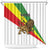 Ethiopia Shower Curtain Lion Of Judah Emblem With Cross