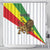 Ethiopia Shower Curtain Lion Of Judah Emblem With Cross