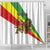 Ethiopia Shower Curtain Lion Of Judah Emblem With Cross