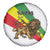 Ethiopia Spare Tire Cover Lion Of Judah Emblem With Cross - Wonder Print Shop