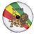 Ethiopia Spare Tire Cover Lion Of Judah Emblem With Cross - Wonder Print Shop