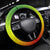 Ethiopia Steering Wheel Cover Lion Of Judah Emblem With Cross - Wonder Print Shop