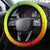 Ethiopia Steering Wheel Cover Lion Of Judah Emblem With Cross - Wonder Print Shop