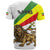 Ethiopia T Shirt Lion Of Judah Emblem With Cross - Wonder Print Shop