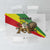 Ethiopia Tablecloth Lion Of Judah Emblem With Cross - Wonder Print Shop