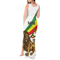 Ethiopia Tank Maxi Dress Lion Of Judah Emblem With Cross - Wonder Print Shop