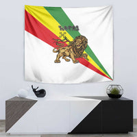 Ethiopia Tapestry Lion Of Judah Emblem With Cross - Wonder Print Shop
