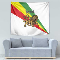 Ethiopia Tapestry Lion Of Judah Emblem With Cross - Wonder Print Shop
