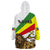 Ethiopia Wearable Blanket Hoodie Lion Of Judah Emblem With Cross - Wonder Print Shop