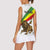 Ethiopia Women Sleeveless Polo Shirt Lion Of Judah Emblem With Cross - Wonder Print Shop