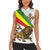 Ethiopia Women Sleeveless Polo Shirt Lion Of Judah Emblem With Cross - Wonder Print Shop