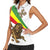 Ethiopia Women Sleeveless Polo Shirt Lion Of Judah Emblem With Cross - Wonder Print Shop