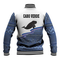 Cape Verde Manatee Baseball Jacket Pattern With Flag Color - Wonder Print Shop