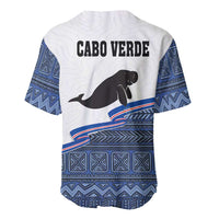 Cape Verde Manatee Baseball Jersey Pattern With Flag Color - Wonder Print Shop
