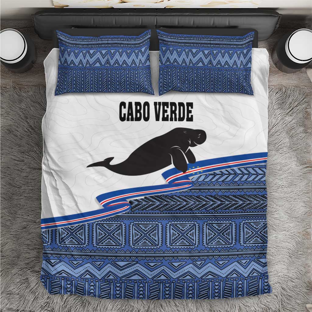 Cape Verde Manatee Bedding Set Pattern With Flag Color - Wonder Print Shop