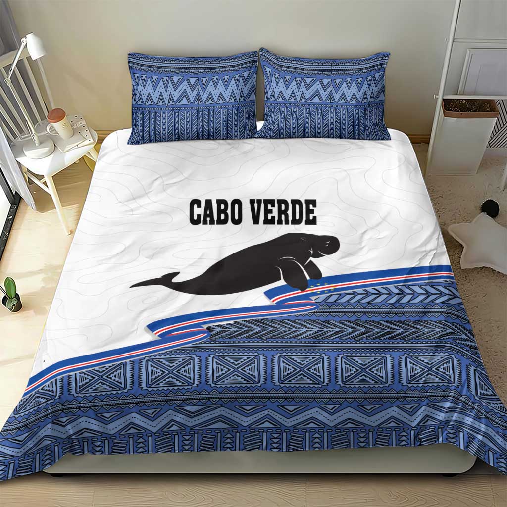 Cape Verde Manatee Bedding Set Pattern With Flag Color - Wonder Print Shop