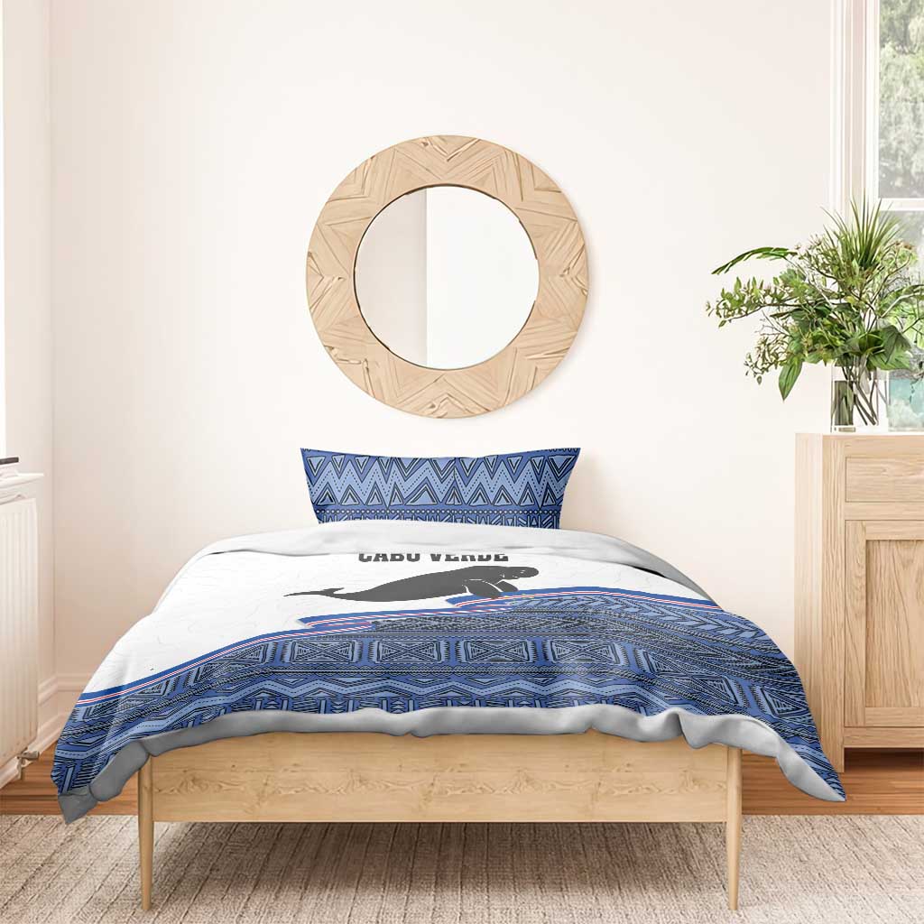 Cape Verde Manatee Bedding Set Pattern With Flag Color - Wonder Print Shop