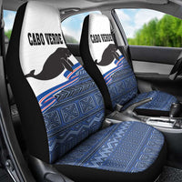 Cape Verde Manatee Car Seat Cover Pattern With Flag Color - Wonder Print Shop