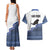 Cape Verde Manatee Couples Matching Tank Maxi Dress and Hawaiian Shirt Pattern With Flag Color - Wonder Print Shop