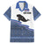 Cape Verde Manatee Family Matching Off Shoulder Short Dress and Hawaiian Shirt Pattern With Flag Color - Wonder Print Shop