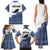 Cape Verde Manatee Family Matching Tank Maxi Dress and Hawaiian Shirt Pattern With Flag Color - Wonder Print Shop