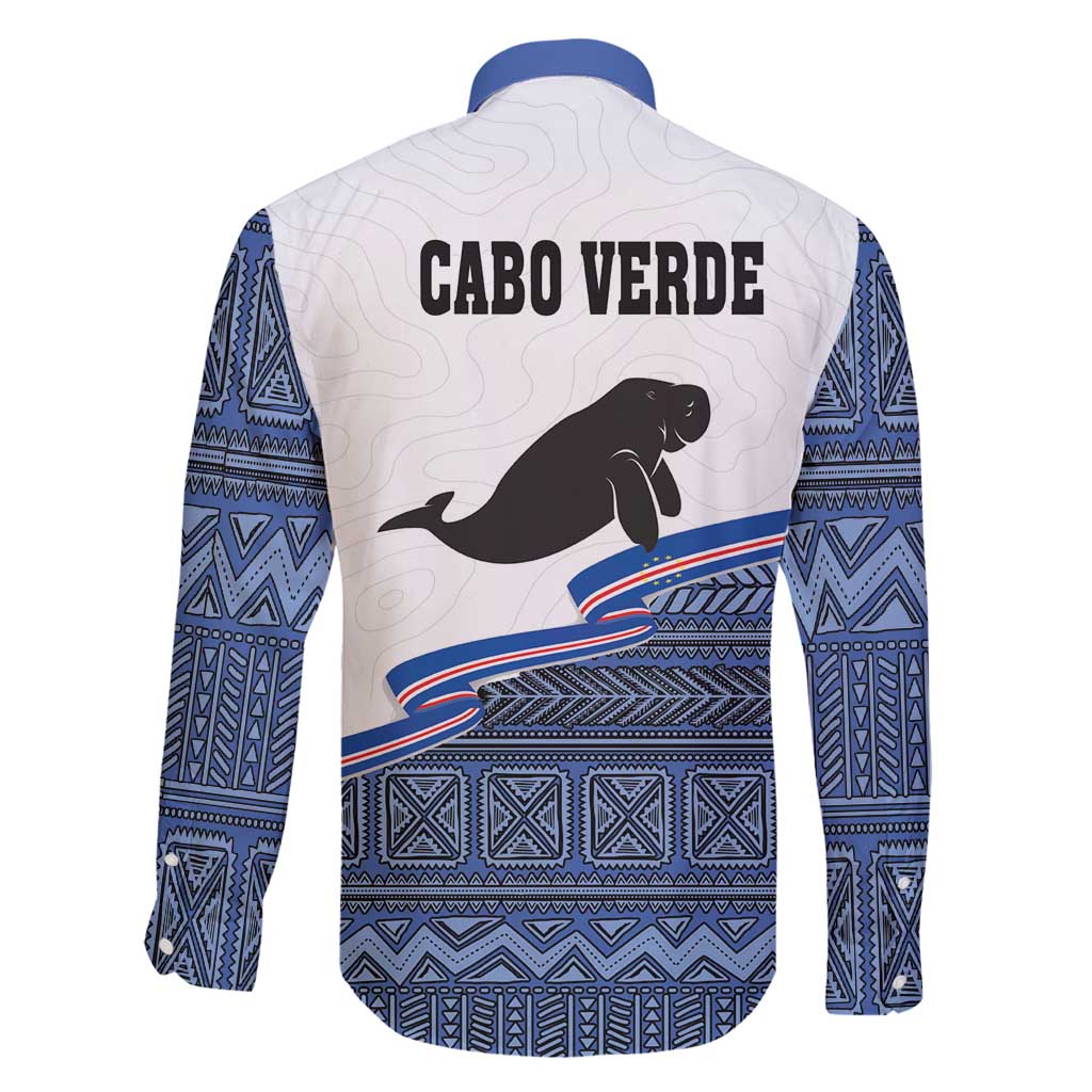 Cape Verde Manatee Family Matching Tank Maxi Dress and Hawaiian Shirt Pattern With Flag Color - Wonder Print Shop