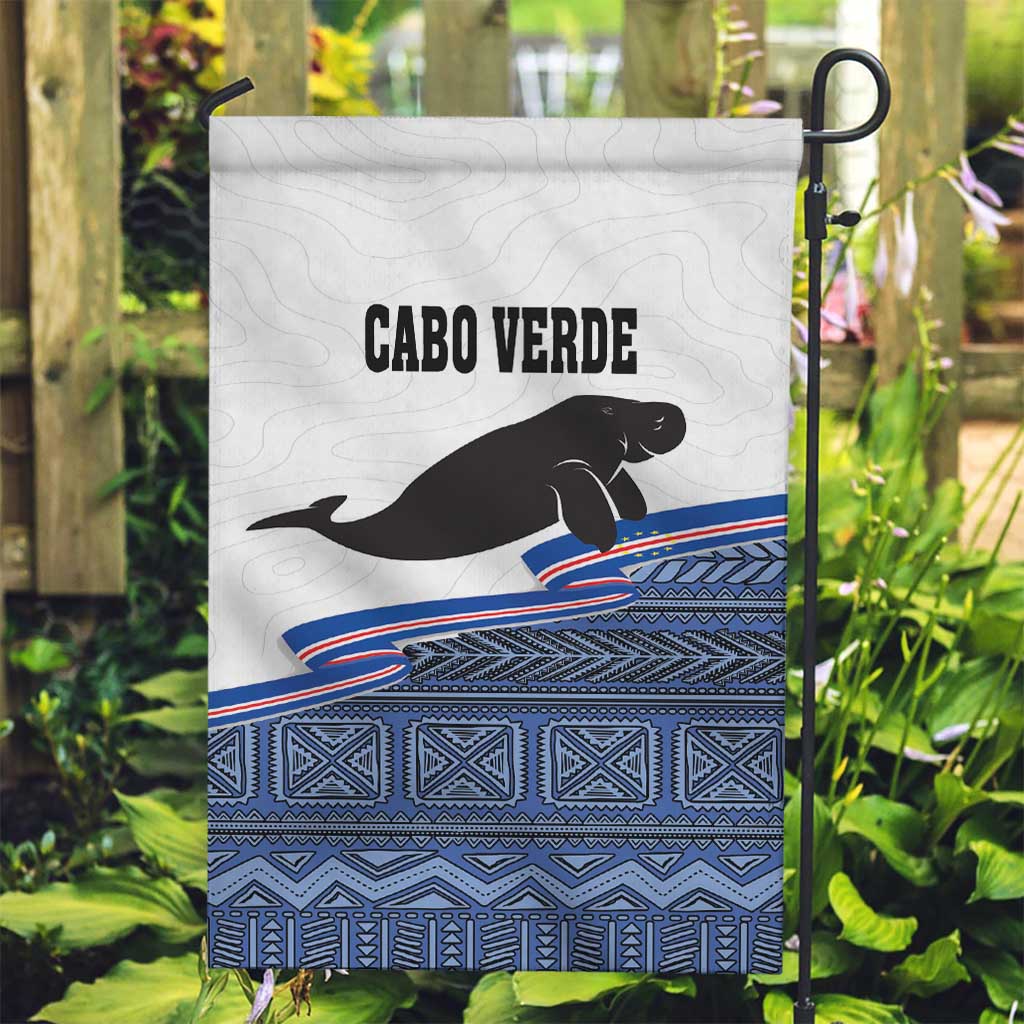 Cape Verde Manatee Garden Flag Pattern With Flag Color - Wonder Print Shop