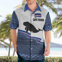 Cape Verde Manatee Hawaiian Shirt Pattern With Flag Color - Wonder Print Shop