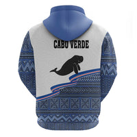 Cape Verde Manatee Hoodie Pattern With Flag Color - Wonder Print Shop