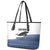 Cape Verde Manatee Leather Tote Bag Pattern With Flag Color - Wonder Print Shop