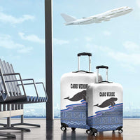 Cape Verde Manatee Luggage Cover Pattern With Flag Color - Wonder Print Shop