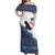 Cape Verde Manatee Off Shoulder Maxi Dress Pattern With Flag Color - Wonder Print Shop