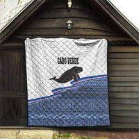 Cape Verde Manatee Quilt Pattern With Flag Color - Wonder Print Shop