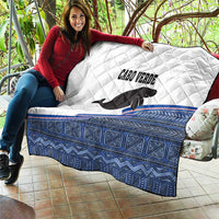 Cape Verde Manatee Quilt Pattern With Flag Color - Wonder Print Shop