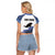 Cape Verde Manatee Raglan Cropped T Shirt Pattern With Flag Color - Wonder Print Shop