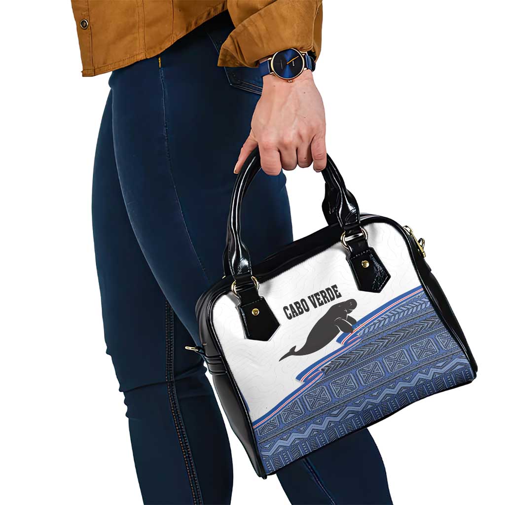 Cape Verde Manatee Shoulder Handbag Pattern With Flag Color