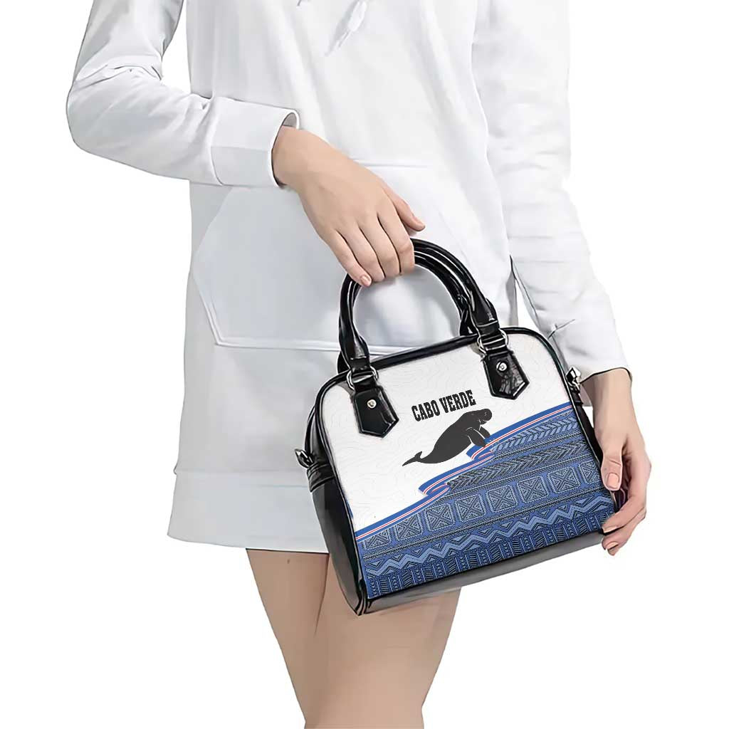 Cape Verde Manatee Shoulder Handbag Pattern With Flag Color