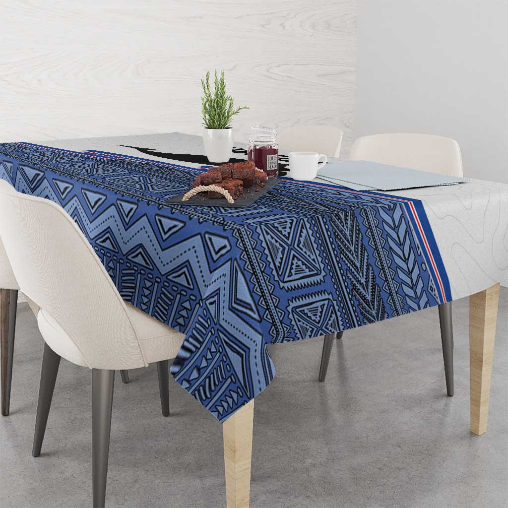 Cape Verde Manatee Tablecloth Pattern With Flag Color - Wonder Print Shop