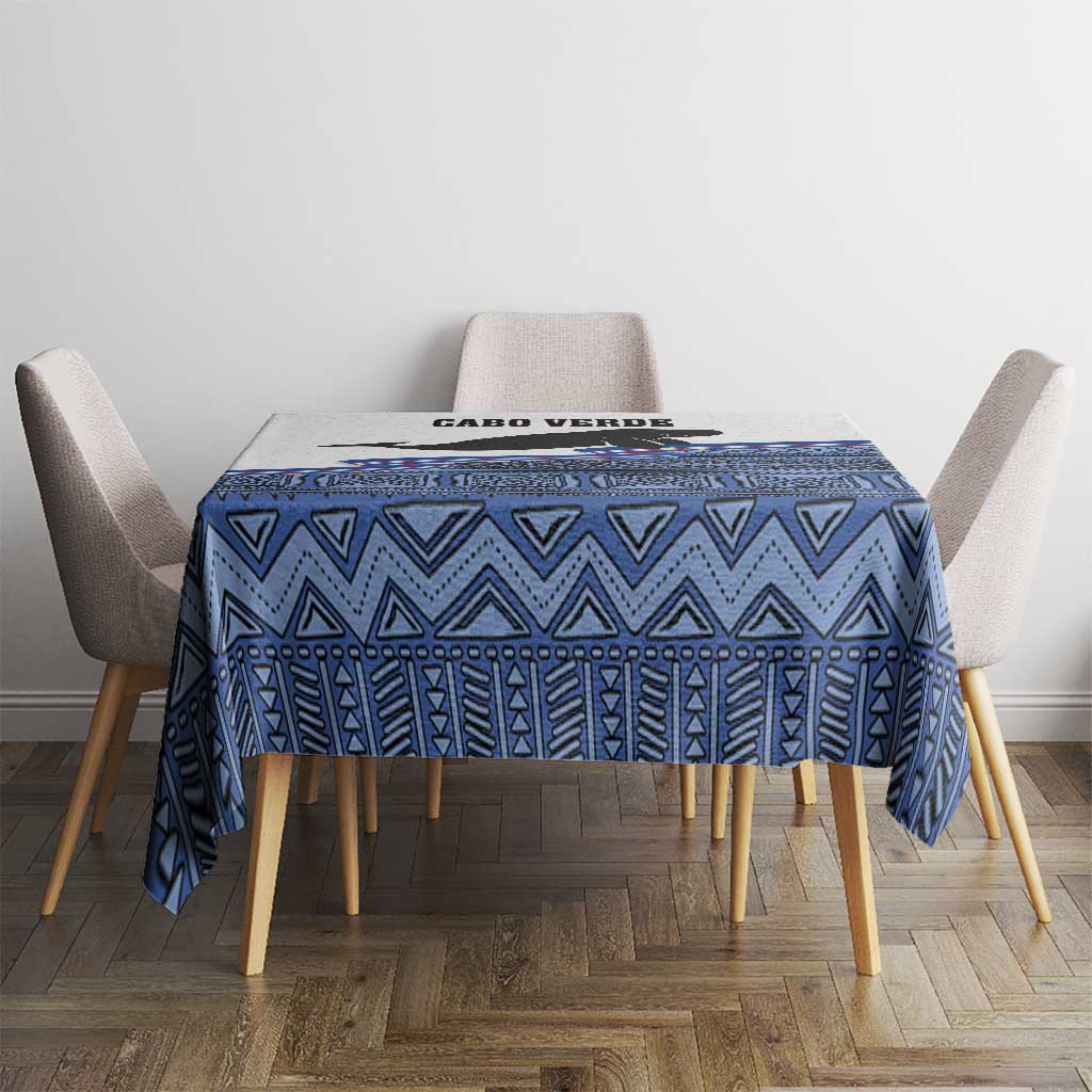 Cape Verde Manatee Tablecloth Pattern With Flag Color - Wonder Print Shop