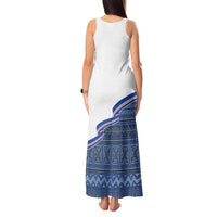 Cape Verde Manatee Tank Maxi Dress Pattern With Flag Color - Wonder Print Shop