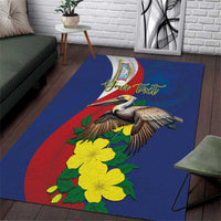 Personalized Sint Maarten Flag Day Area Rug 40th Anniversary Semper Progrediens