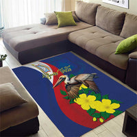 Personalized Sint Maarten Flag Day Area Rug 40th Anniversary Semper Progrediens