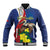 Personalized Sint Maarten Flag Day Baseball Jacket 40th Anniversary Semper Progrediens
