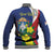 Personalized Sint Maarten Flag Day Baseball Jacket 40th Anniversary Semper Progrediens