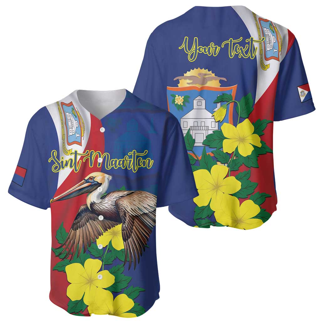 Personalized Sint Maarten Flag Day Baseball Jersey 40th Anniversary Semper Progrediens