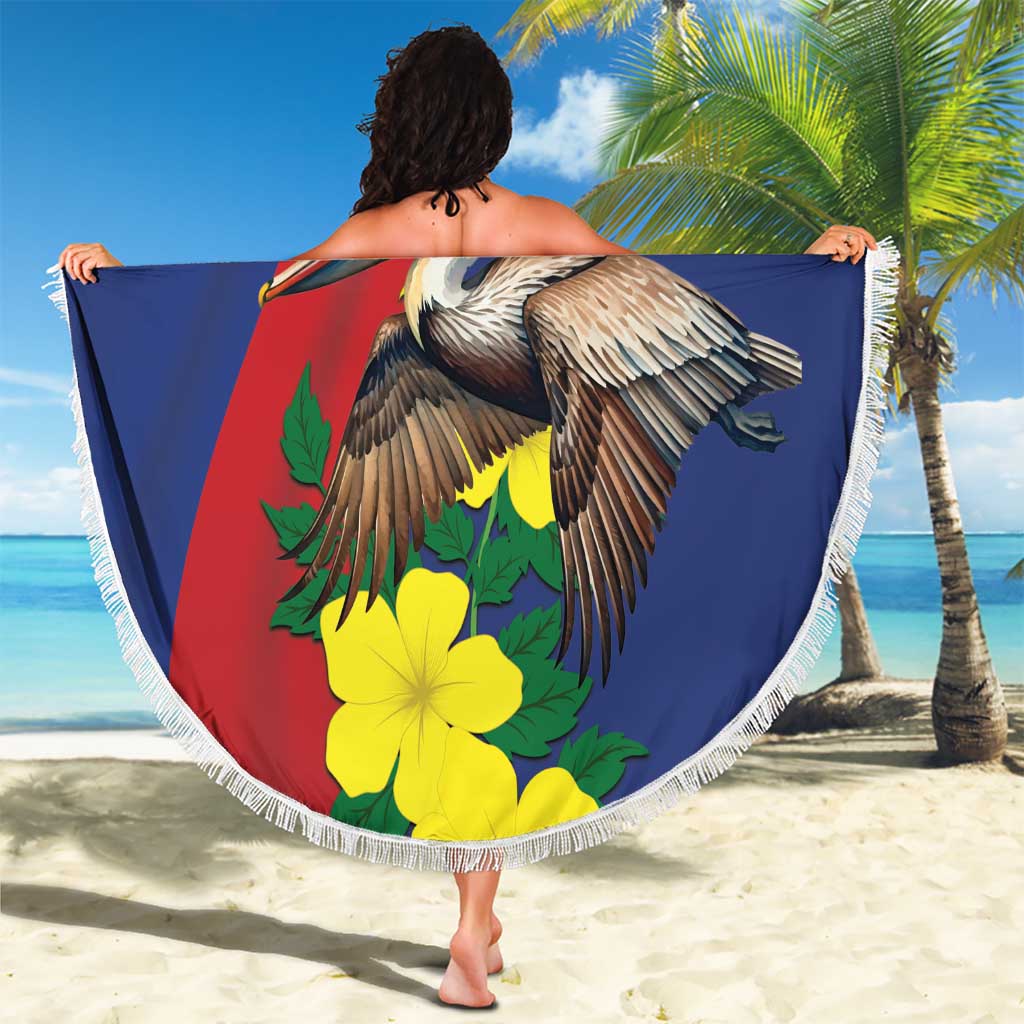 Personalized Sint Maarten Flag Day Beach Blanket 40th Anniversary Semper Progrediens
