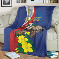 Personalized Sint Maarten Flag Day Blanket 40th Anniversary Semper Progrediens