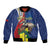 Personalized Sint Maarten Flag Day Bomber Jacket 40th Anniversary Semper Progrediens